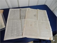 1862 & 1865 Civil War Newspapers