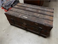 FLAT TOP ANTIQUE TRUNK (ROUGH)