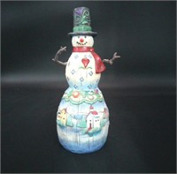 Jim Shore Winter's Light Snowman Figure 112253