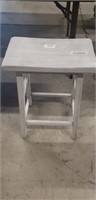 Single gray brush finish bar stool