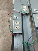 Electrical power strips- 2 sections