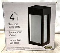 Pack Of 4 Solar Post Accent Lights