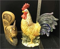 Ceramic Roosters (2)