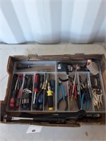 Box of Misc Hand Tools in Trays