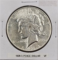 1928 S U.S. Peace Silver Dollar VF