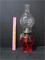 Vintage Oil Lamp With Chimney NO SHIP