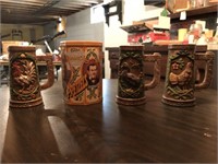 Hague’s Pretzels Tin & 3 tall Mugs