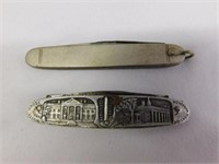 Two pocket knives - souvenir of Washington