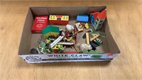 Tray Lot of Vtg Craft/Toy Items