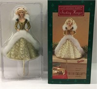 Happy Holiday Barbie Stocking Hanger 1995