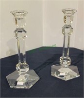 Candlesticks - one pair of signed vintage Val