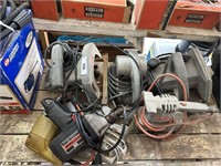 Lot of Corded Power Tools- 8pcs: circle saw, sande