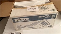 Broan  heat/fan/light for bathrooms up to 65 ft.²