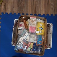 Box of sewing items