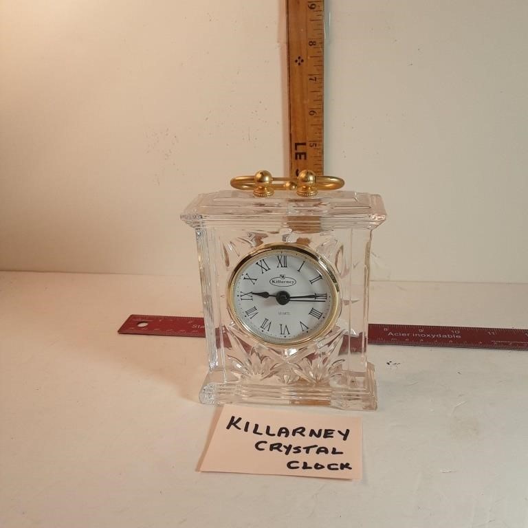 Kilarney Crystal clock