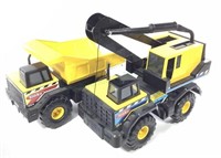 (2) Tonka Trucks, Yellow Dump Truck