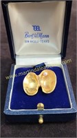 Vintage 14K Gold Seashell & Pearl Brooch