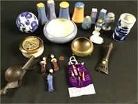 Vintage salt and pepper shakers and other