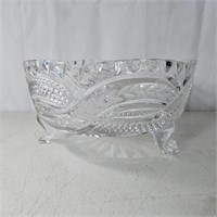 Heavy Footed 9" Glass Bowl