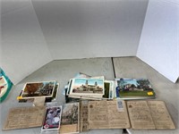 Vintage war ration books and post  cards