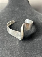 Hallmarked Designer Silver Bracelet