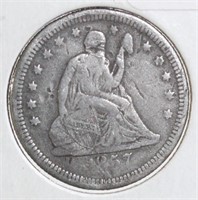 1857 Seated Liberty Quarter