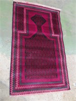 Baluchi rug, app. 4'5" x 2'9"