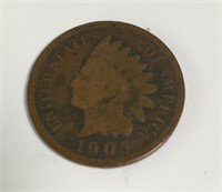 1905 Silver Indian Head Penny