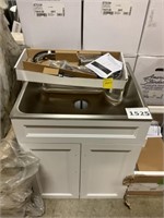 Transolid® SS Laundry Cabinet/Sink  w/ Faucet