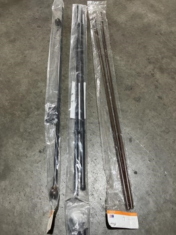 $60.00 set of 3 different curtain rods