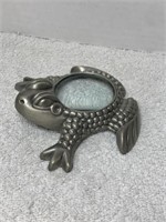 UNIQUE ORNATE FROG MAGNIFYING GLASS 3 7/8L X 4
