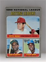 1970 Topps 1969 NL Batting Leaders Pete Rose