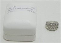 Quality 1/2 ct Diamond Designer Ring - Sterling