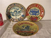 3 assiettes Fromages Camembert