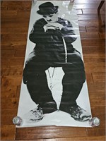 Large 1976 Charlie Chaplin black and white poster