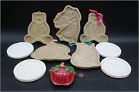 10 Pcs. "Brown Bag" Cookie Art, Coasters, & Apple