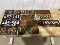 1920s Ohio license plates