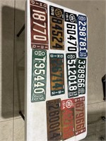 Vintage Ohio license plates Touched up