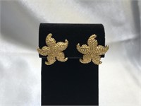 14K Post Starfish Earrings