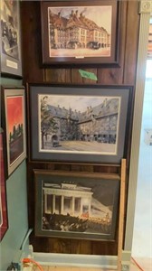 Three frame prints of Munich