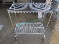 1X, 2 SHELF PORTABLE CART, 36"W x 40"H