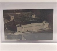 Vintage Memorial Stadium Airplane Photo Postcard 1