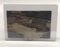 Vintage Memorial Stadium Airplane Photo Postcard 2