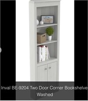 inval BE-9204 two door corner bookshelve