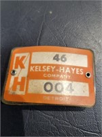 Kelsey-Hayes Vintage Name Badge