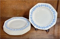 6 Rare Antique Wedgwood Queensware Plates