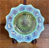 Early 1900s Jefferson Iris with Blue Opalescent