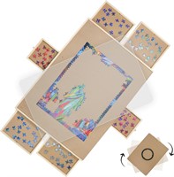 Rotating Puzzle Board w/ Drawers - 35 X 26