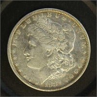 US Coins 1881 Morgan Silver Dollar, circulated