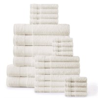 New Casa Platino, 24 Piece 100% Cotton Plush Towel
